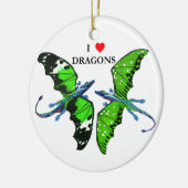 Ein Paar Drachen Keramikornament (Links)