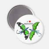 Ein Paar Drachen Magnet (Vorderseite/Rückseite)