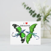 Ein Paar Drachen Postkarte (Stehend Vorderseite)