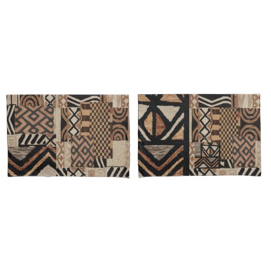 ein Paar erdig-stämmiger Pillowcases Kissenbezug (Vorderseite-Set)