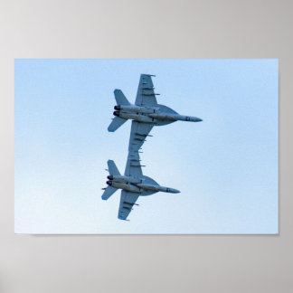 Ein Paar F-18 Superhornets Poster