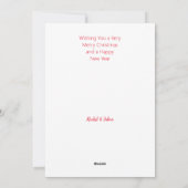 Ein paar Fotos Frohe Weihnachten mit individuellem (Rückseite)