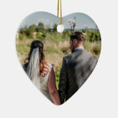 Ein paar Fotos Zitat, die Sie neben Ihrem Herzen h Keramik Ornament (Rechts)