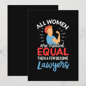 Ein paar Frauen werden Anwälte Einladung (Vorne/Hinten)