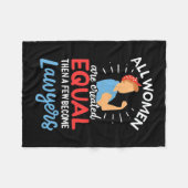 Ein paar Frauen werden Anwälte Fleecedecke (Vorderseite (Horizontal))