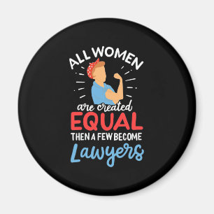 Ein paar Frauen werden Anwälte Magnet