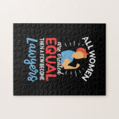 Ein paar Frauen werden Anwälte Puzzle (Horizontal)