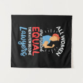 Ein paar Frauen werden Anwälte Wandteppich (Vorderseite (Horizontal))