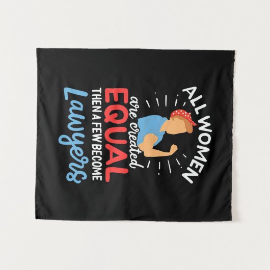 Ein paar Frauen werden Anwälte Wandteppich (Vorderseite (Horizontal))