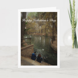 Ein Paar Fütternd Enten im San Vicente Park Karte