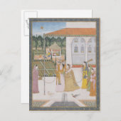 Ein Paar-Gehen Postkarte (Vorne/Hinten)