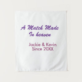 Ein Paar gemacht im Himmel lila mauve seit dem Jah Wandteppich