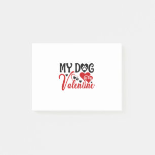 Ein paar Geschenke, die mein Hund ist mein Valenti Post-it Klebezettel