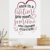 Ein paar Geschenke in einem Leben treffen Sie jema Poster (Küche)