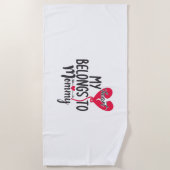 Ein paar Geschenke mein Herz gehört Mama Strandtuch (Vorderseite)