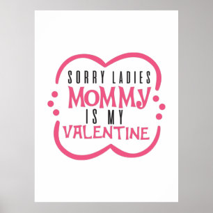 Ein paar Geschenke Mommy ist mein Valentine Poster