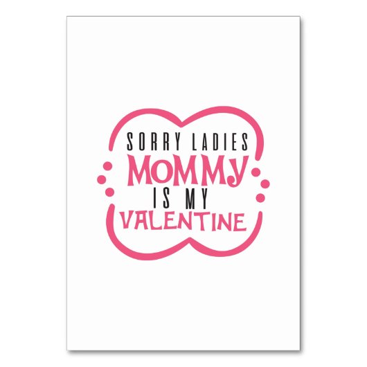 Ein paar Geschenke Mommy ist mein Valentine Tischnummer (Vorderseite)