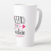 Ein paar Geschenke Pizza ist mein Valentine Milchtasse (Rechte Ecke)