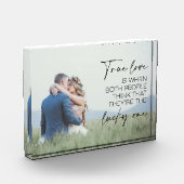 Ein paar Geschenke wahre Liebe ist, wenn beide Men Fotoblock (Links)