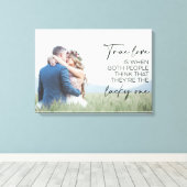 Ein paar Geschenke wahre Liebe ist, wenn beide Men Leinwanddruck (Insitu (Holzboden))