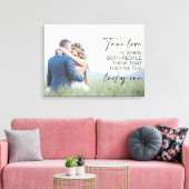 Ein paar Geschenke wahre Liebe ist, wenn beide Men Leinwanddruck (Insitu (Wohnzimmer))