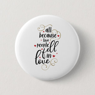 Ein paar Geschenke, weil zwei Menschen in der Lieb Button