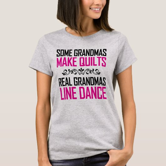 Ein paar Grandmas Quilt Real Grandmas Line Tanz T-Shirt (Vorderseite)
