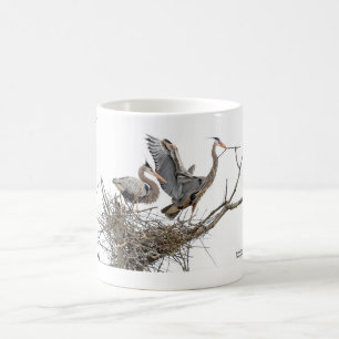 Ein Paar Graureiher Kaffeetasse