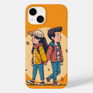 Ein paar Händchen, die im Herbst zusammenlaufen Case-Mate iPhone 14 Hülle
