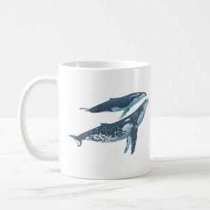 Ein Paar Humpbackwale Kaffeetasse
