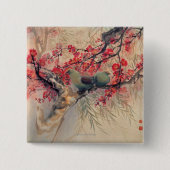 Ein Paar im Frühjahr Button (Vorderseite)