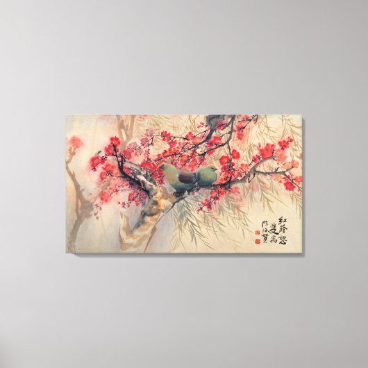 Ein Paar im Frühling Leinwanddruck (Vorderseite)