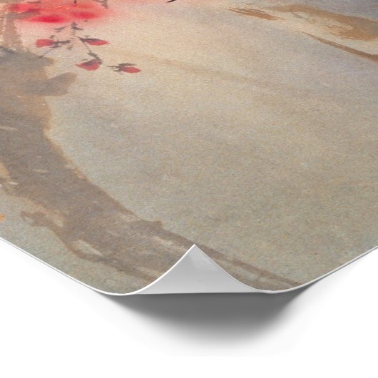 Ein Paar im Frühling Poster (Ecke)