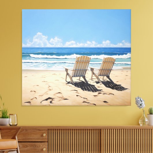 Ein Paar im Paradies Realismus, das digitale Illus Leinwanddruck (Insitu (Wohnzimmer))