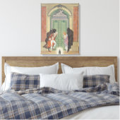 Ein Paar in Candlelight, Abbildung von 'Les Li Leinwanddruck (Insitu (Schlafzimmer))