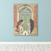 Ein Paar in Candlelight, Abbildung von 'Les Li Leinwanddruck (Insitu (Holzboden))