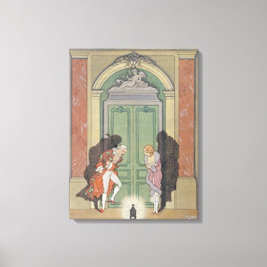 Ein Paar in Candlelight, Abbildung von 'Les Li Leinwanddruck (Vorderseite)