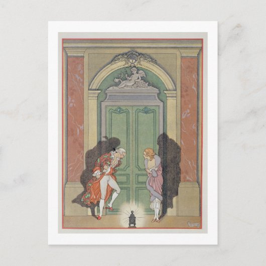 Ein Paar in Candlelight, Abbildung von 'Les Li Postkarte (Vorderseite)