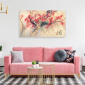 Ein Paar in der FrühlingsLeinwand Leinwanddruck (Insitu (Wohnzimmer))