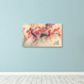 Ein Paar in der FrühlingsLeinwand Leinwanddruck (Insitu (Holzboden))