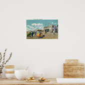 Ein Paar in einem Boardwalk Rollstuhl-Szene Poster (Küche)