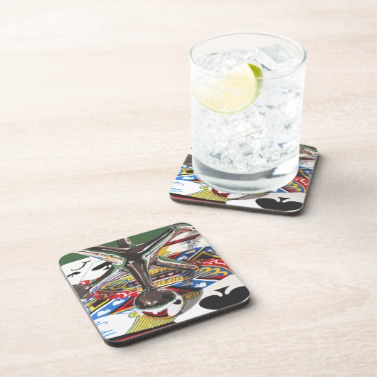 Ein Paar Jacke, PlastikUntersetzer mit Untersetzer (Rechte Seite)