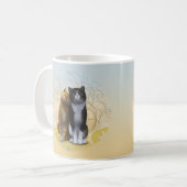 Ein paar Katzen: Liebe ist in der Luft ? Kaffee-Ta Kaffeetasse (Vorderseite Links)