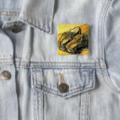Ein Paar Lederklappen von Vincent van Gogh Button (Beispiel)
