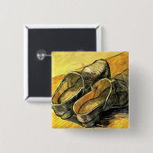 Ein Paar Lederklappen von Vincent van Gogh Button (Vorne & Hinten)