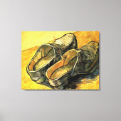 Ein Paar Lederklappen von Vincent van Gogh Leinwanddruck (Vorderseite)