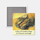 Ein Paar Lederklappen von Vincent van Gogh Magnet (Vorderseite/Rückseite)