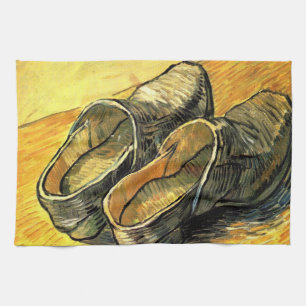 Ein Paar Lederschuhe von Vincent van Gogh Geschirrtuch