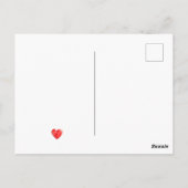 Ein paar lustige Aquarellkaninchen Postkarte (Rückseite)