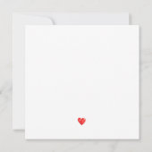 Ein paar lustige Aquarellkaninchen Save The Date (Rückseite)